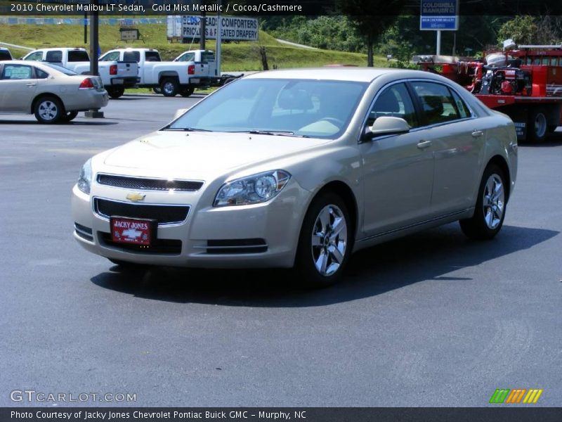 Gold Mist Metallic / Cocoa/Cashmere 2010 Chevrolet Malibu LT Sedan