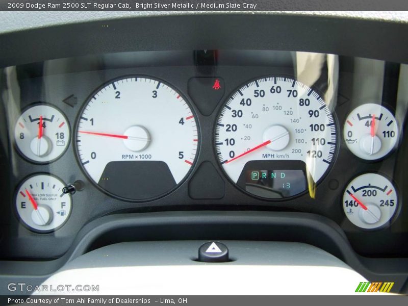 Bright Silver Metallic / Medium Slate Gray 2009 Dodge Ram 2500 SLT Regular Cab