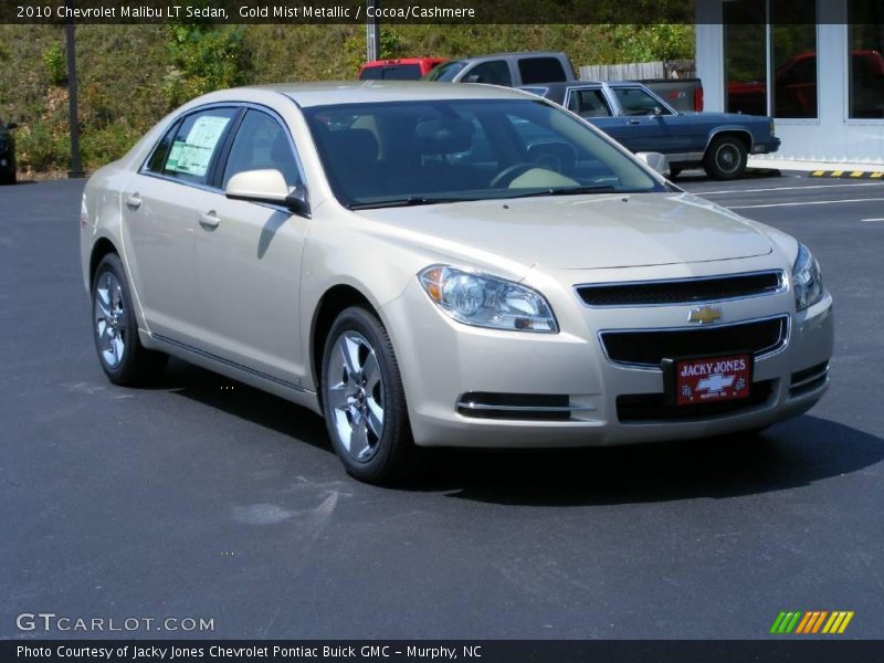 Gold Mist Metallic / Cocoa/Cashmere 2010 Chevrolet Malibu LT Sedan