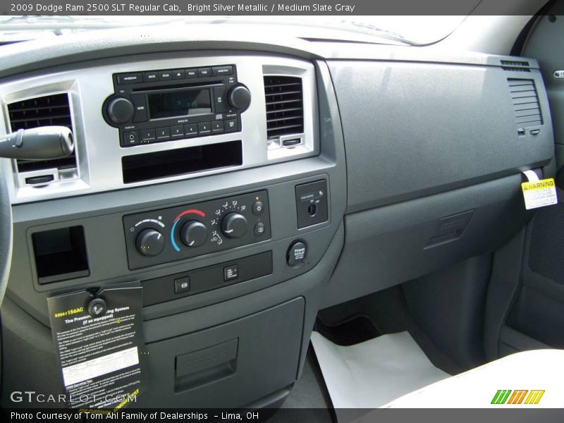 Bright Silver Metallic / Medium Slate Gray 2009 Dodge Ram 2500 SLT Regular Cab