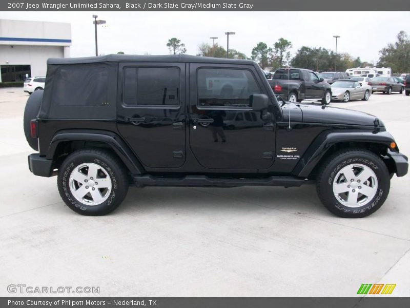 Black / Dark Slate Gray/Medium Slate Gray 2007 Jeep Wrangler Unlimited Sahara