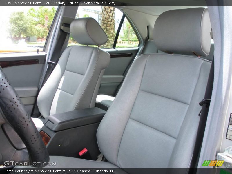 Brilliant Silver Metallic / Gray 1996 Mercedes-Benz C 280 Sedan