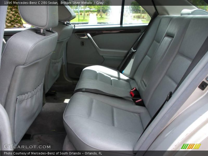 Brilliant Silver Metallic / Gray 1996 Mercedes-Benz C 280 Sedan