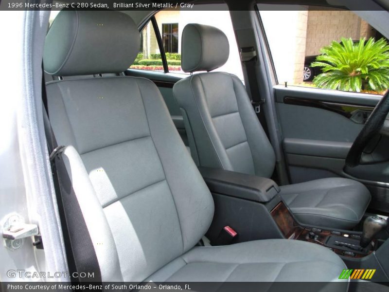 Brilliant Silver Metallic / Gray 1996 Mercedes-Benz C 280 Sedan