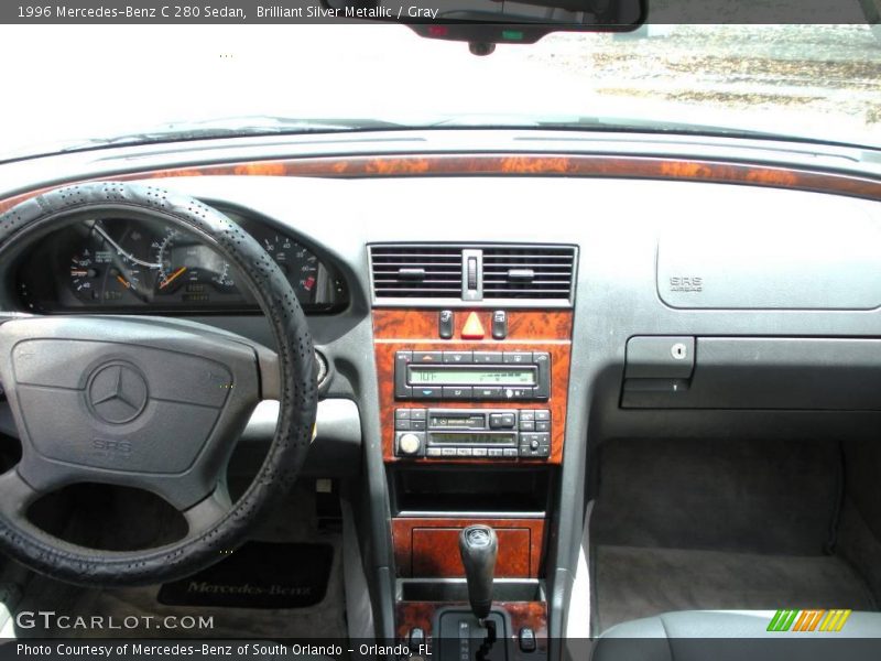 Brilliant Silver Metallic / Gray 1996 Mercedes-Benz C 280 Sedan