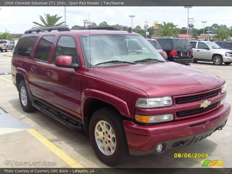 Sport Red Metallic / Tan/Neutral 2006 Chevrolet Suburban Z71 1500