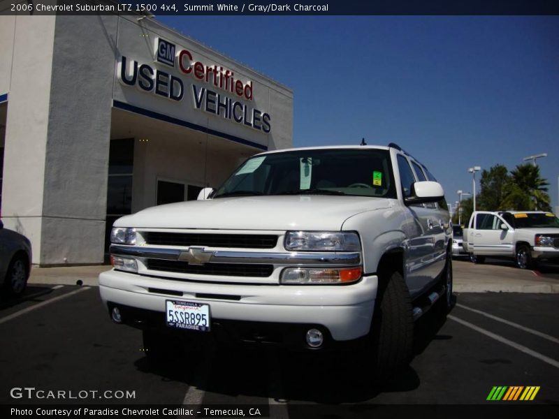 Summit White / Gray/Dark Charcoal 2006 Chevrolet Suburban LTZ 1500 4x4