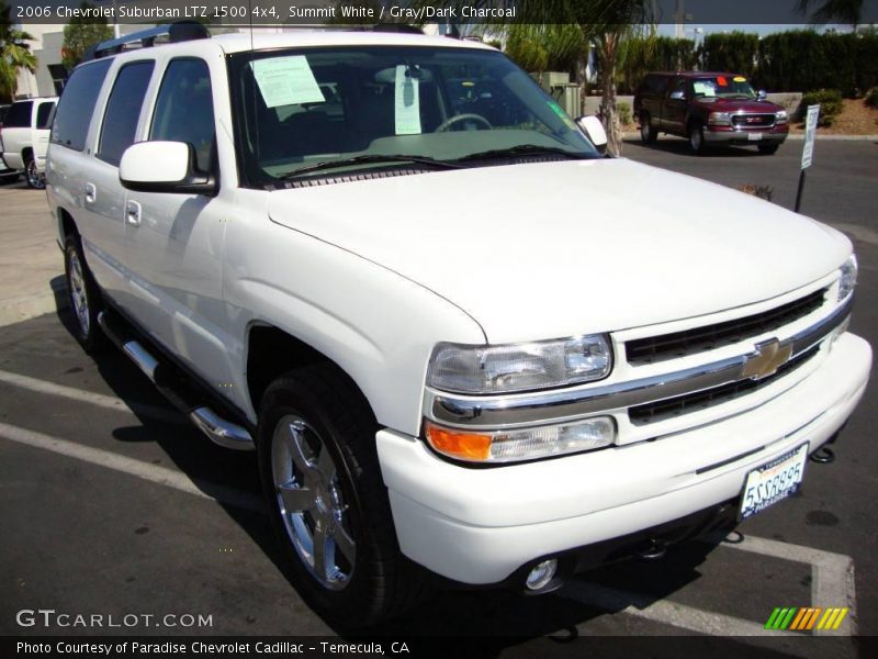 Summit White / Gray/Dark Charcoal 2006 Chevrolet Suburban LTZ 1500 4x4