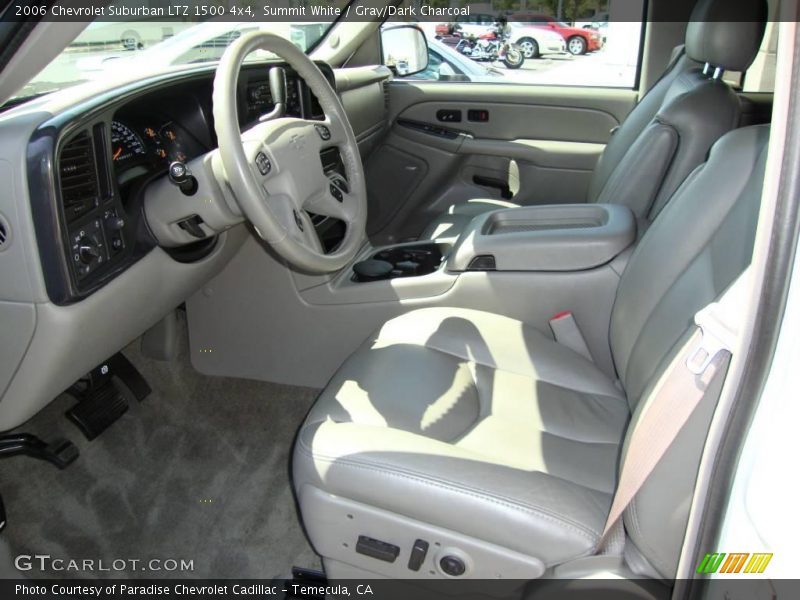 Summit White / Gray/Dark Charcoal 2006 Chevrolet Suburban LTZ 1500 4x4