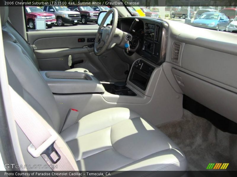 Summit White / Gray/Dark Charcoal 2006 Chevrolet Suburban LTZ 1500 4x4