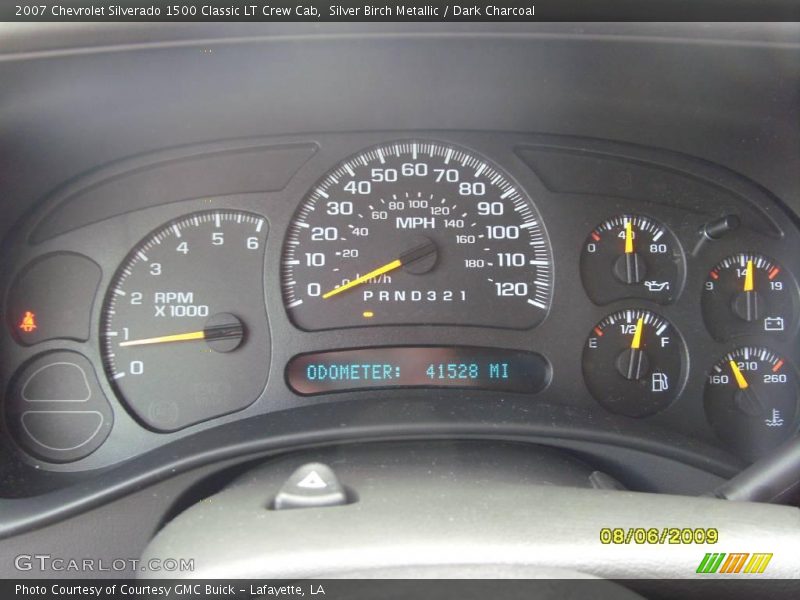 Silver Birch Metallic / Dark Charcoal 2007 Chevrolet Silverado 1500 Classic LT Crew Cab