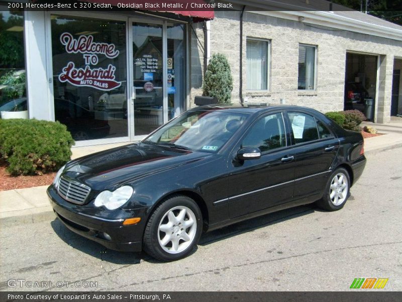 Obsidian Black Metallic / Charcoal Black 2001 Mercedes-Benz C 320 Sedan