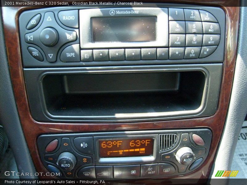 Obsidian Black Metallic / Charcoal Black 2001 Mercedes-Benz C 320 Sedan