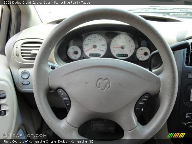 Patriot Blue Pearl / Taupe 2002 Dodge Grand Caravan Sport