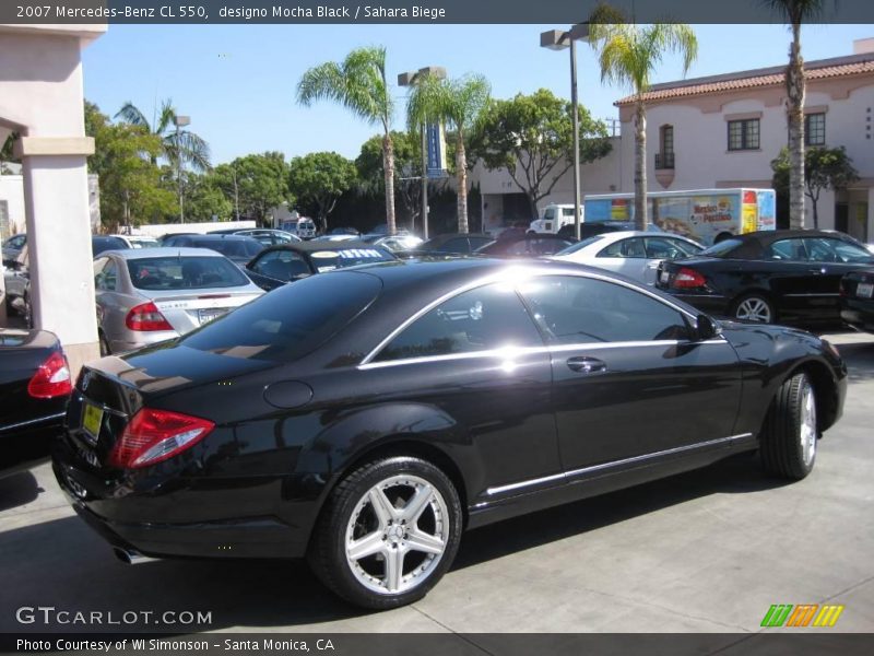 designo Mocha Black / Sahara Biege 2007 Mercedes-Benz CL 550