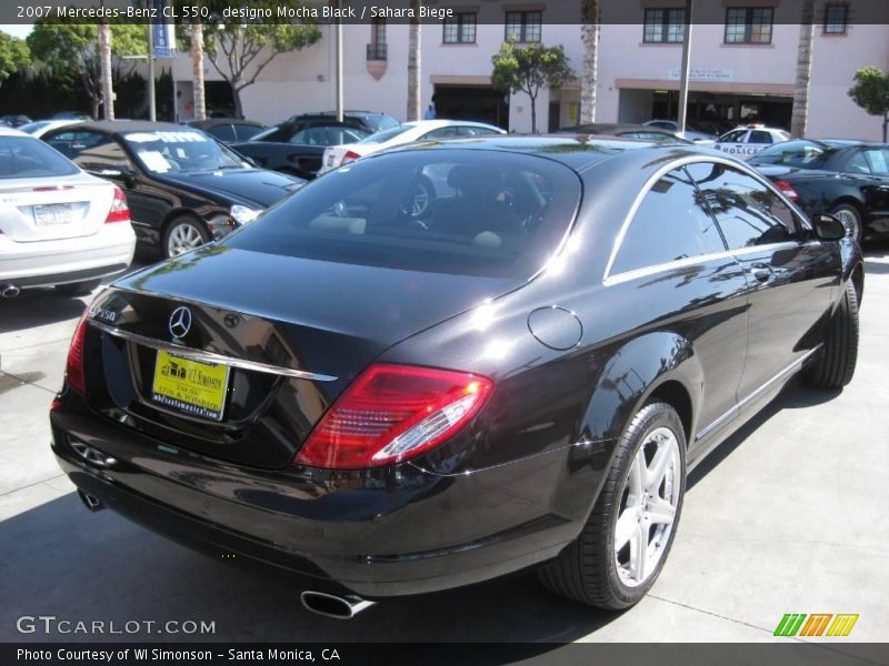 designo Mocha Black / Sahara Biege 2007 Mercedes-Benz CL 550