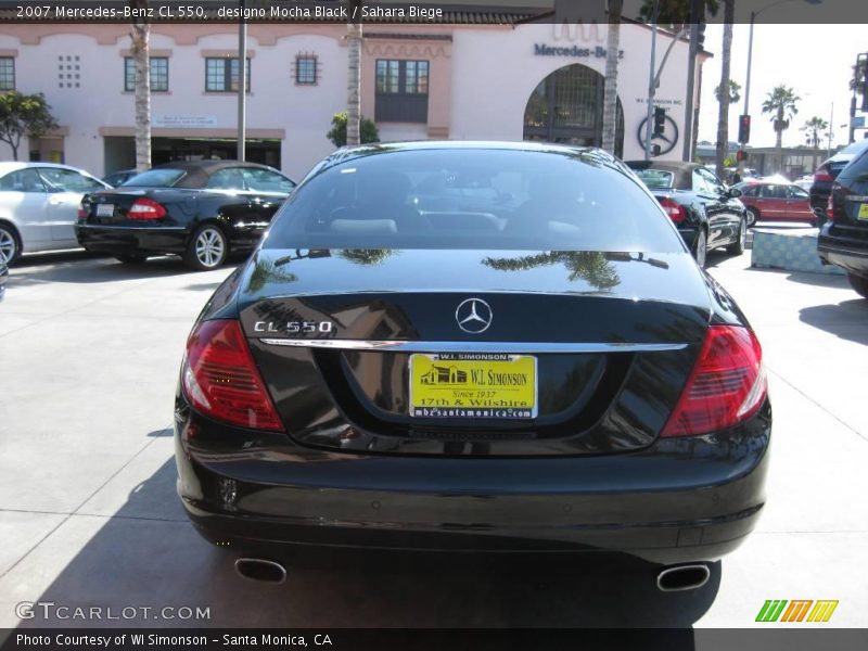 designo Mocha Black / Sahara Biege 2007 Mercedes-Benz CL 550