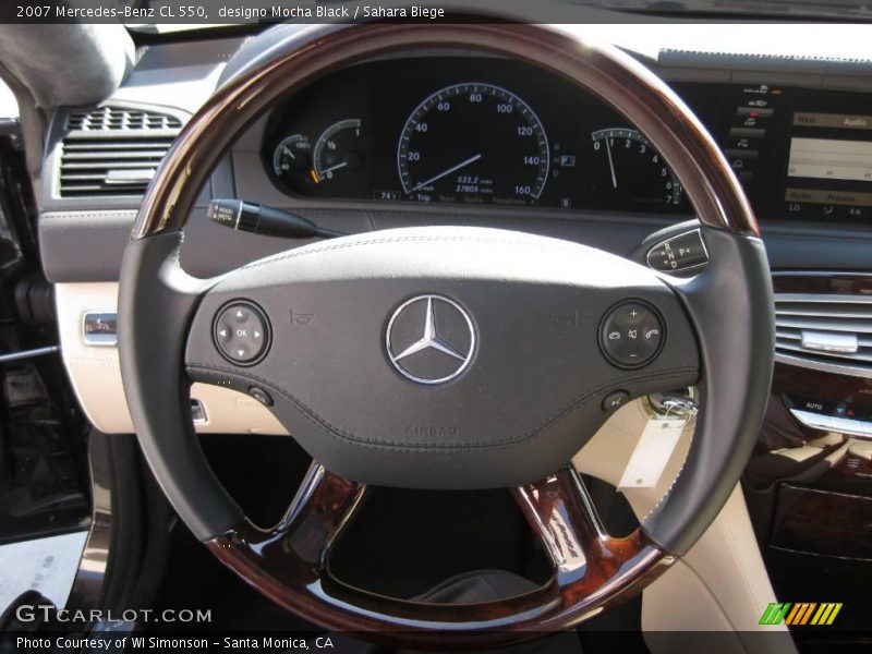 designo Mocha Black / Sahara Biege 2007 Mercedes-Benz CL 550