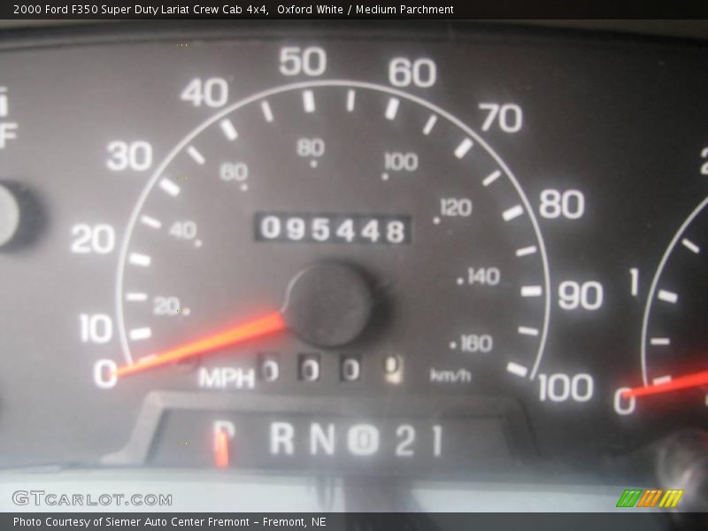 Oxford White / Medium Parchment 2000 Ford F350 Super Duty Lariat Crew Cab 4x4