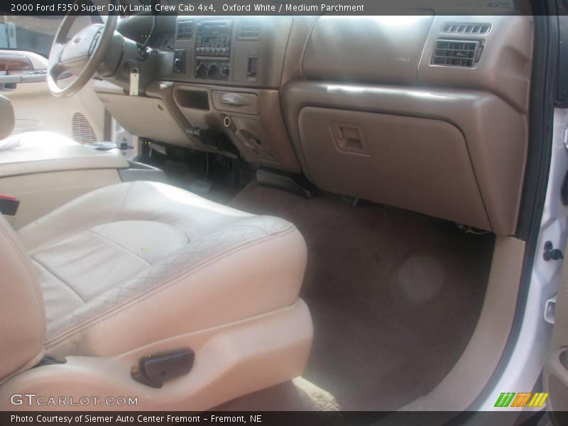 Oxford White / Medium Parchment 2000 Ford F350 Super Duty Lariat Crew Cab 4x4