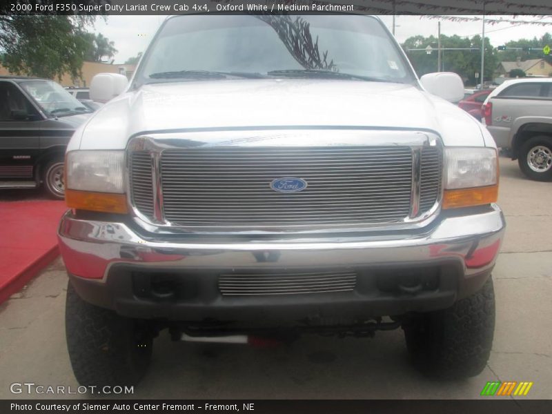 Oxford White / Medium Parchment 2000 Ford F350 Super Duty Lariat Crew Cab 4x4