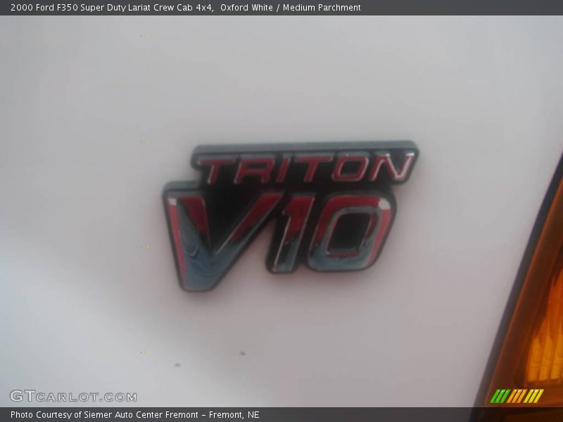 Oxford White / Medium Parchment 2000 Ford F350 Super Duty Lariat Crew Cab 4x4