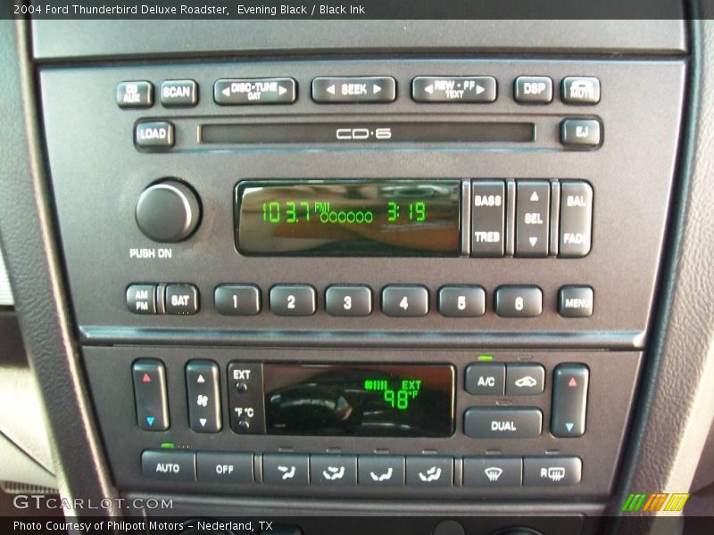 Evening Black / Black Ink 2004 Ford Thunderbird Deluxe Roadster