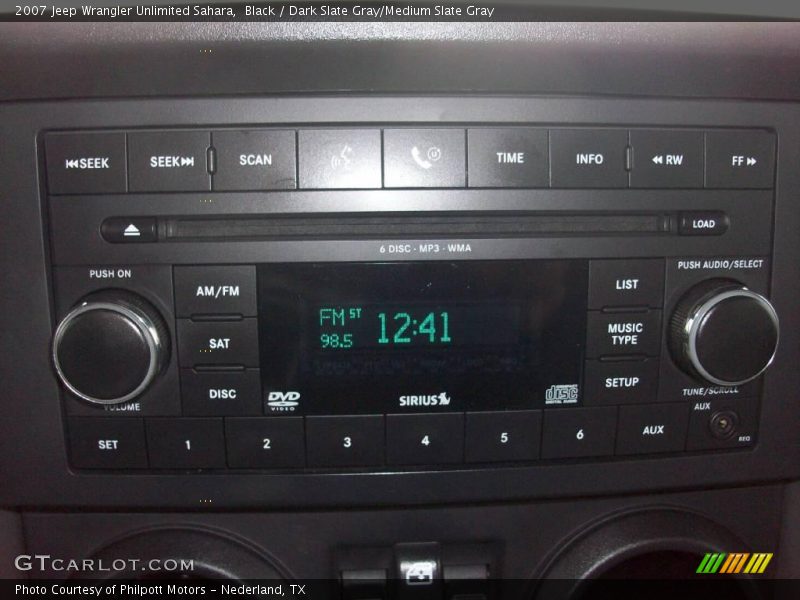 Black / Dark Slate Gray/Medium Slate Gray 2007 Jeep Wrangler Unlimited Sahara