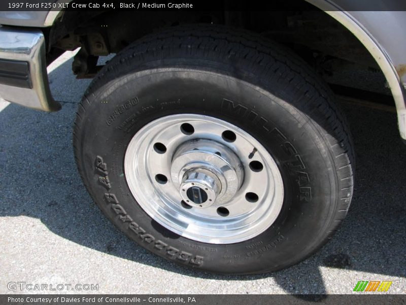 Black / Medium Graphite 1997 Ford F250 XLT Crew Cab 4x4