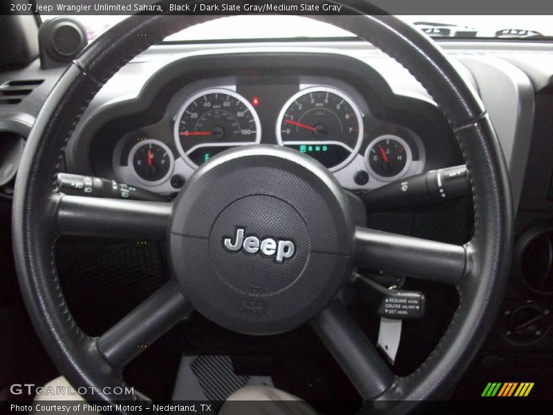 Black / Dark Slate Gray/Medium Slate Gray 2007 Jeep Wrangler Unlimited Sahara