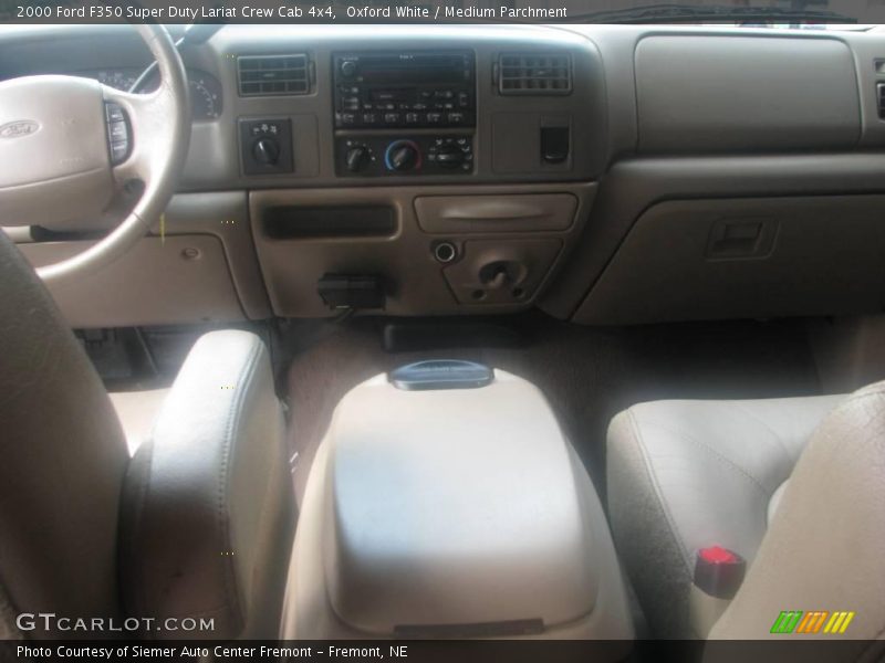 Oxford White / Medium Parchment 2000 Ford F350 Super Duty Lariat Crew Cab 4x4