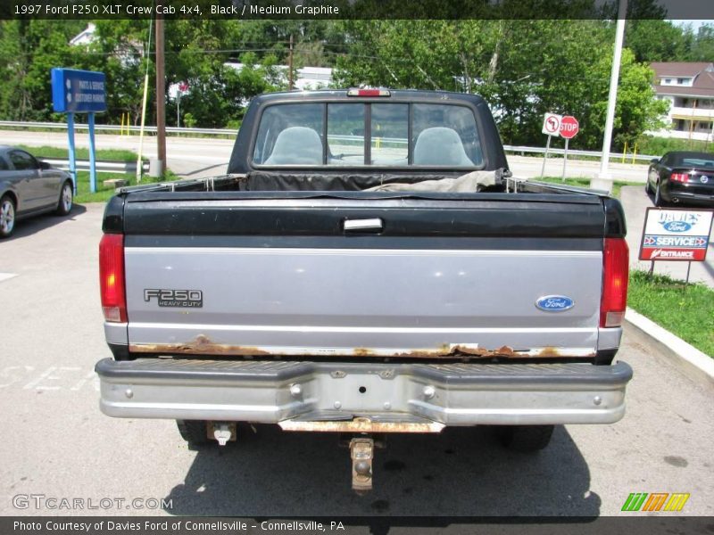 Black / Medium Graphite 1997 Ford F250 XLT Crew Cab 4x4