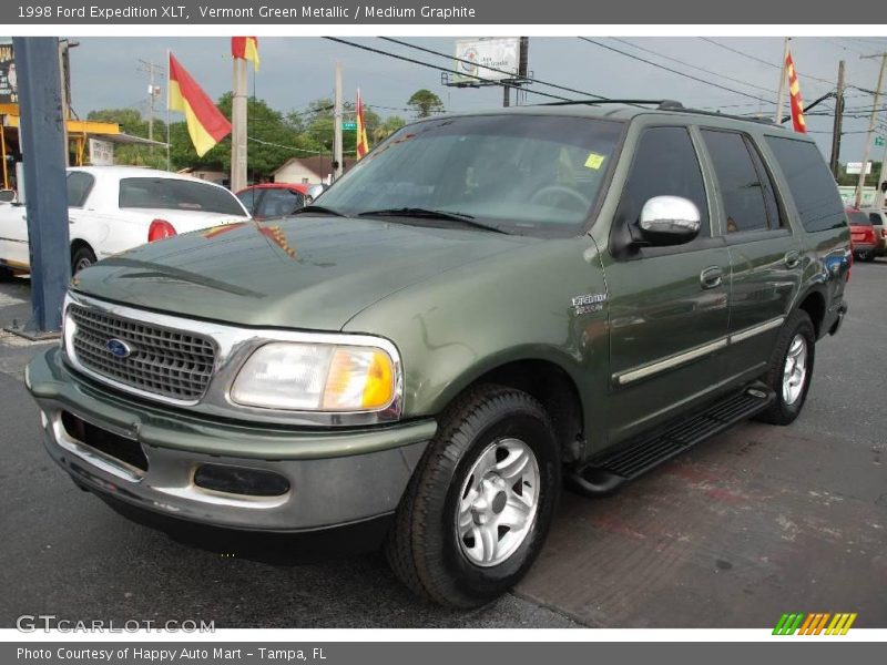 Vermont Green Metallic / Medium Graphite 1998 Ford Expedition XLT