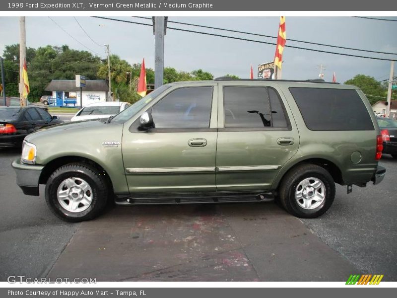 Vermont Green Metallic / Medium Graphite 1998 Ford Expedition XLT