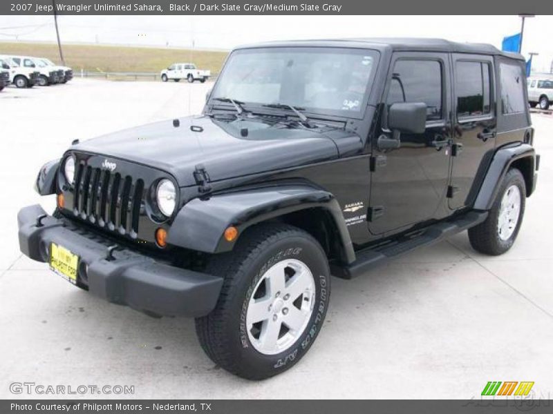 Black / Dark Slate Gray/Medium Slate Gray 2007 Jeep Wrangler Unlimited Sahara