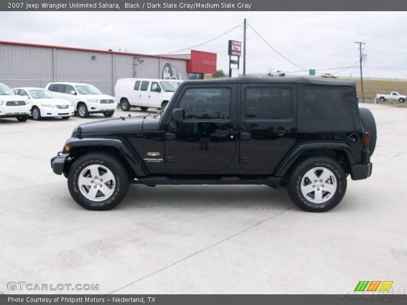 Black / Dark Slate Gray/Medium Slate Gray 2007 Jeep Wrangler Unlimited Sahara