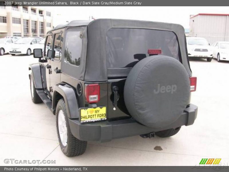 Black / Dark Slate Gray/Medium Slate Gray 2007 Jeep Wrangler Unlimited Sahara