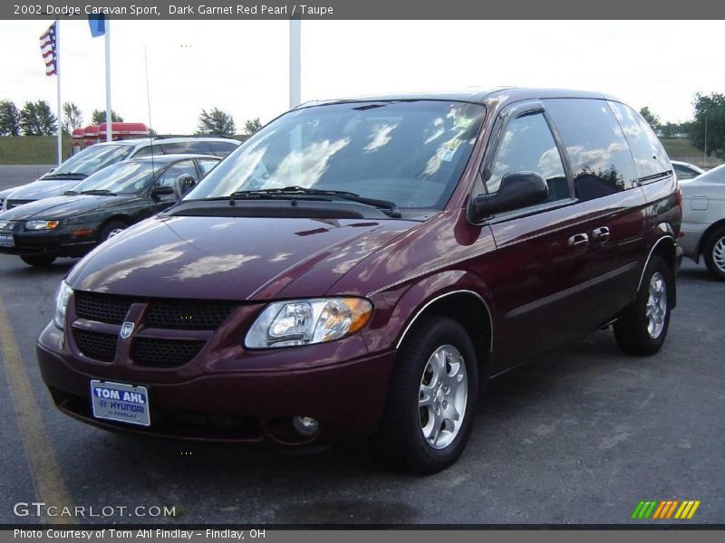 Dark Garnet Red Pearl / Taupe 2002 Dodge Caravan Sport