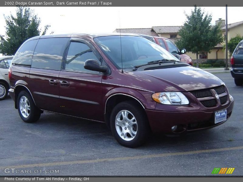 Dark Garnet Red Pearl / Taupe 2002 Dodge Caravan Sport