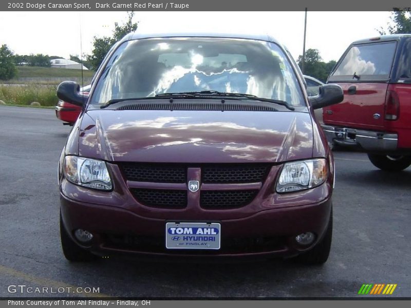 Dark Garnet Red Pearl / Taupe 2002 Dodge Caravan Sport