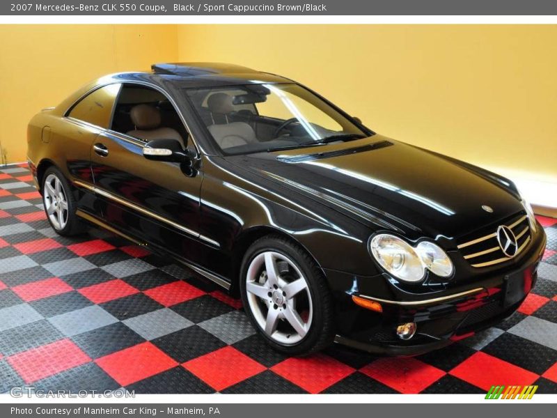 Black / Sport Cappuccino Brown/Black 2007 Mercedes-Benz CLK 550 Coupe