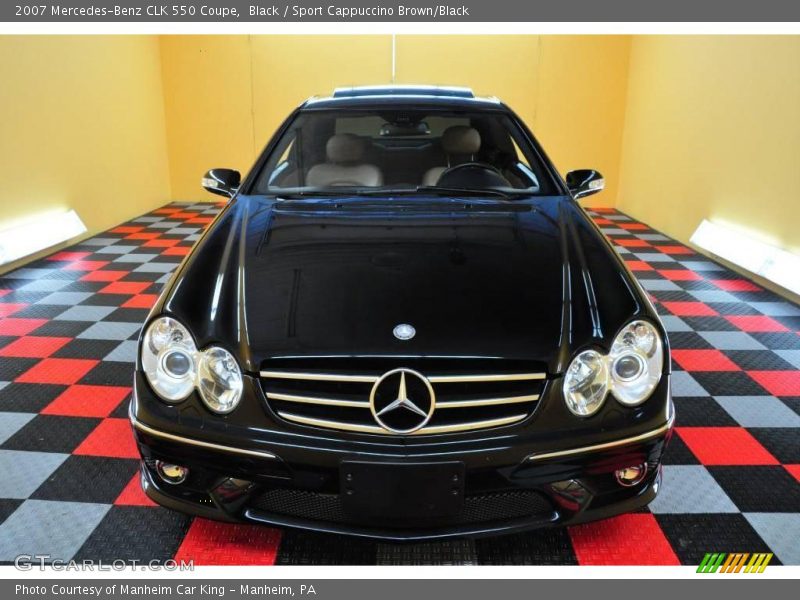 Black / Sport Cappuccino Brown/Black 2007 Mercedes-Benz CLK 550 Coupe