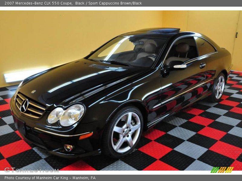 Black / Sport Cappuccino Brown/Black 2007 Mercedes-Benz CLK 550 Coupe