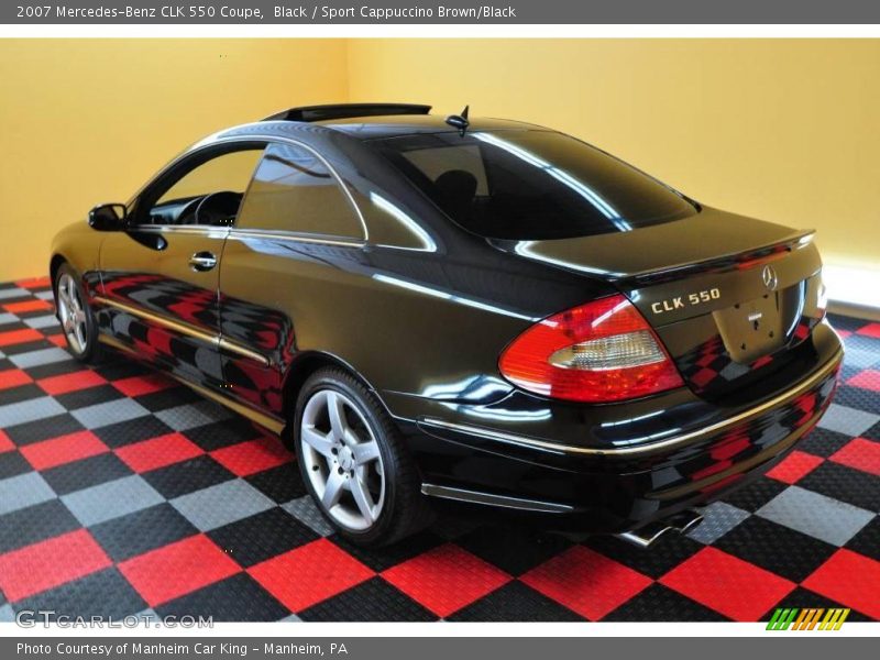 Black / Sport Cappuccino Brown/Black 2007 Mercedes-Benz CLK 550 Coupe