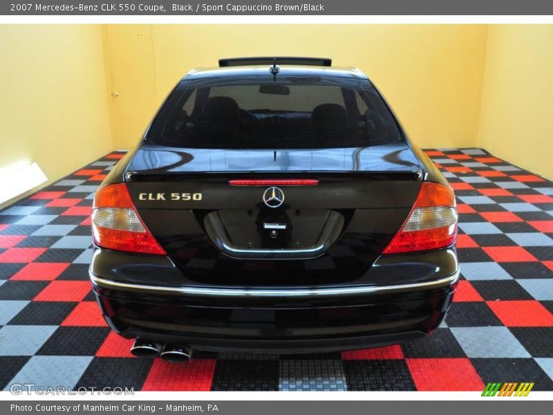 Black / Sport Cappuccino Brown/Black 2007 Mercedes-Benz CLK 550 Coupe