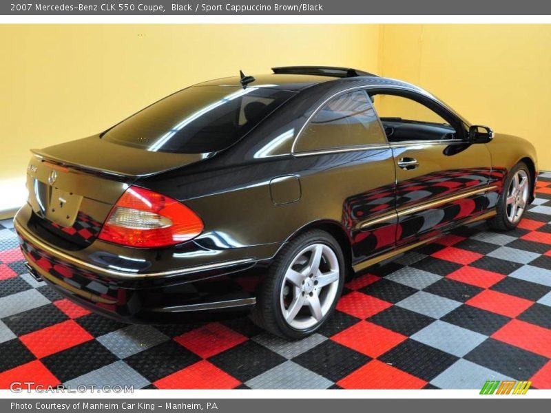 Black / Sport Cappuccino Brown/Black 2007 Mercedes-Benz CLK 550 Coupe
