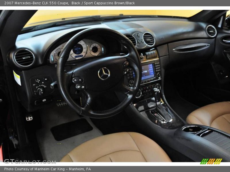 Black / Sport Cappuccino Brown/Black 2007 Mercedes-Benz CLK 550 Coupe