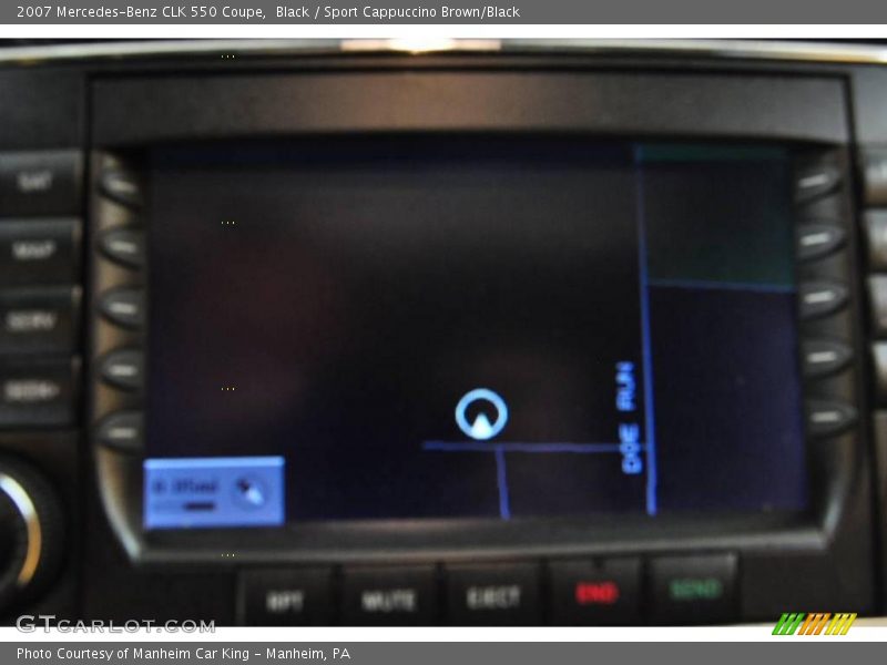 Black / Sport Cappuccino Brown/Black 2007 Mercedes-Benz CLK 550 Coupe