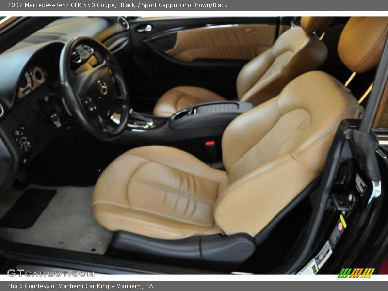 Black / Sport Cappuccino Brown/Black 2007 Mercedes-Benz CLK 550 Coupe