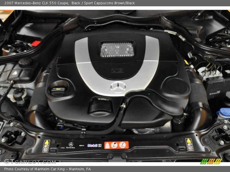 Black / Sport Cappuccino Brown/Black 2007 Mercedes-Benz CLK 550 Coupe